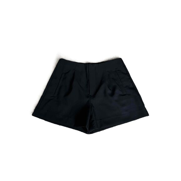 a new day Pants - A New Day Black High Waisted Side Pockets Dressy Shorts Womens Size 8